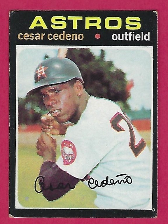 1971 Topps Cesar Cedeno # 237 Houston Astros
