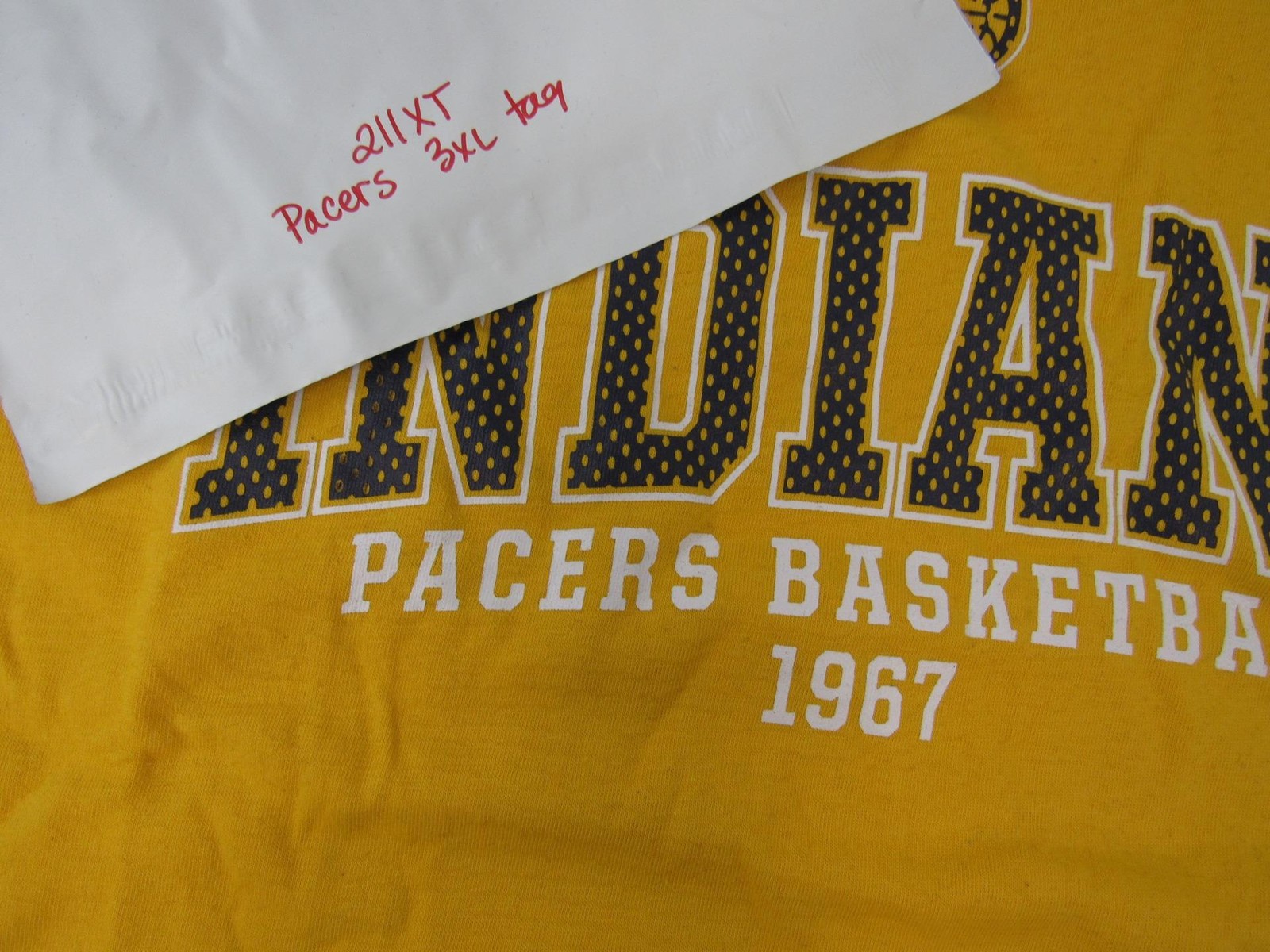 New Indiana Pacers Mens Sizes 3XL-4XL-5XL-6XL-Tall Yellow Majestic Shirt