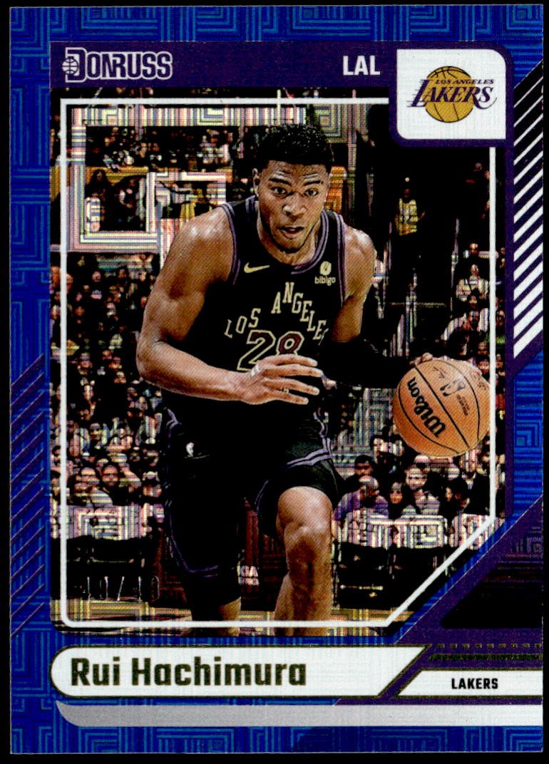 2024-25 Donruss #177 Rui Hachimura Choice Blue #/49 E1