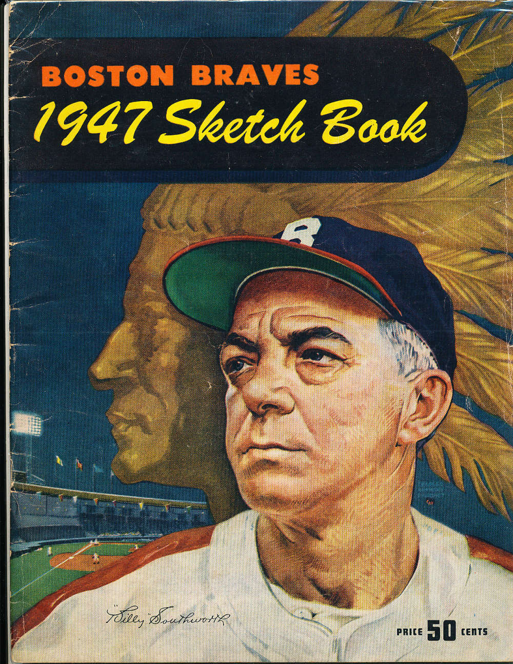 1947 Boston Braves Baseball Yearbook ex bx12.6