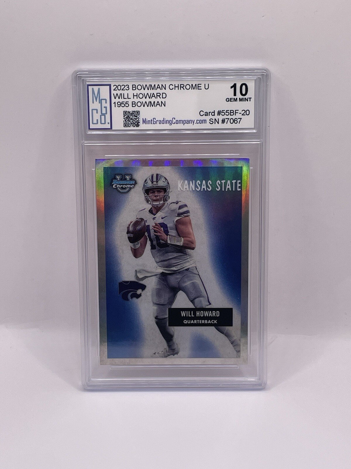 2023 Bowman Chrome U Will Howard 1955 Bowman Graded MGCo. Gem Mint 10