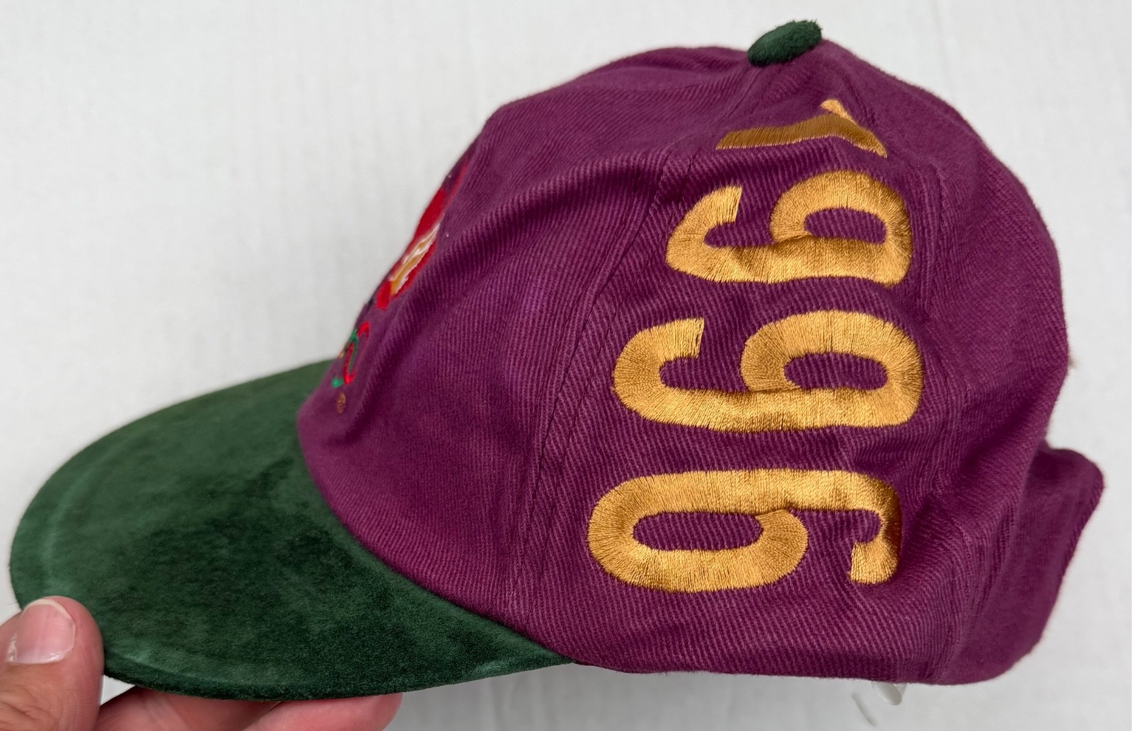 NWT Vintage Team Canada Hat 1996 Atlanta Olympics Spell Out Suede Paisley