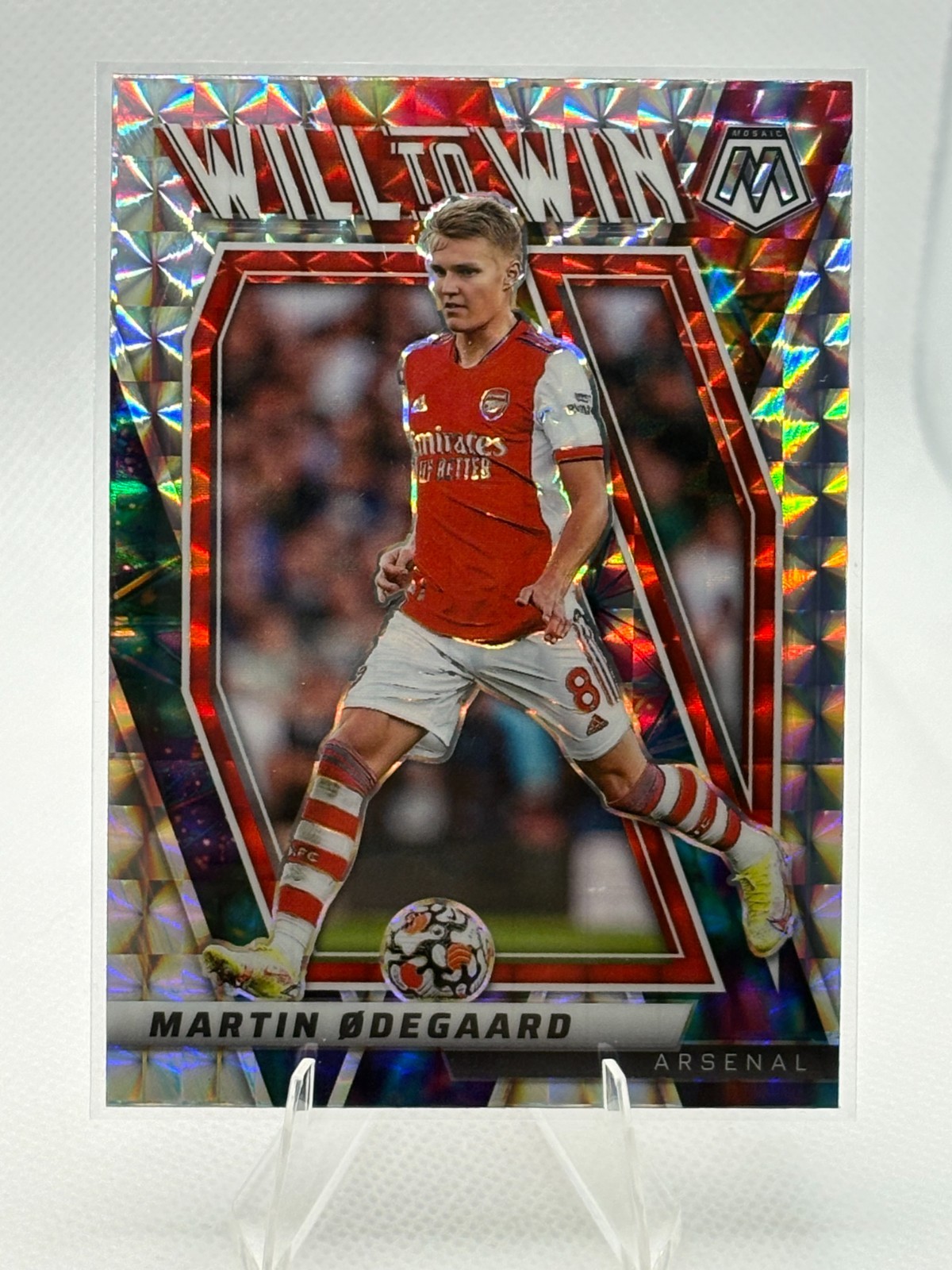2021-22 Panini Mosaic Premier League – Will to Win Martin Odegaard #21 Mosaic