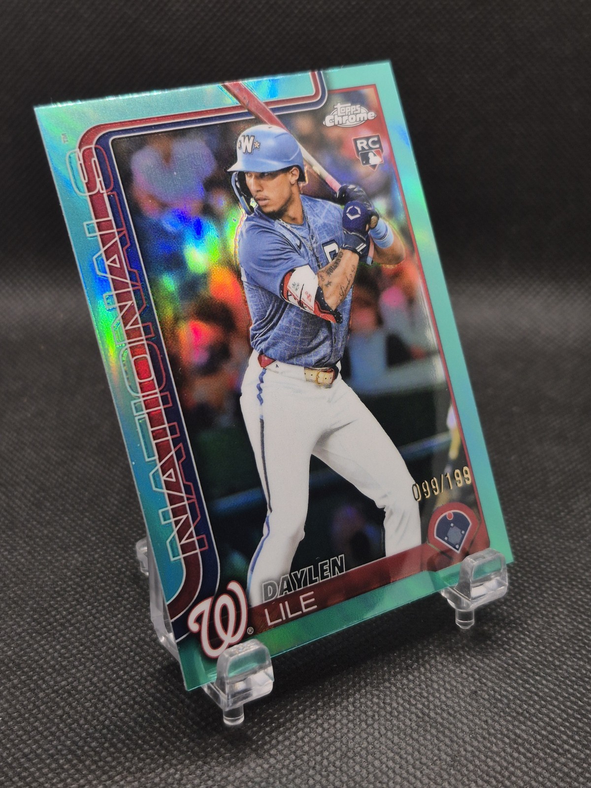 2025 Topps Chrome Update Aqua Refractor /199 Daylen Lile #USC146 Rookie RC
