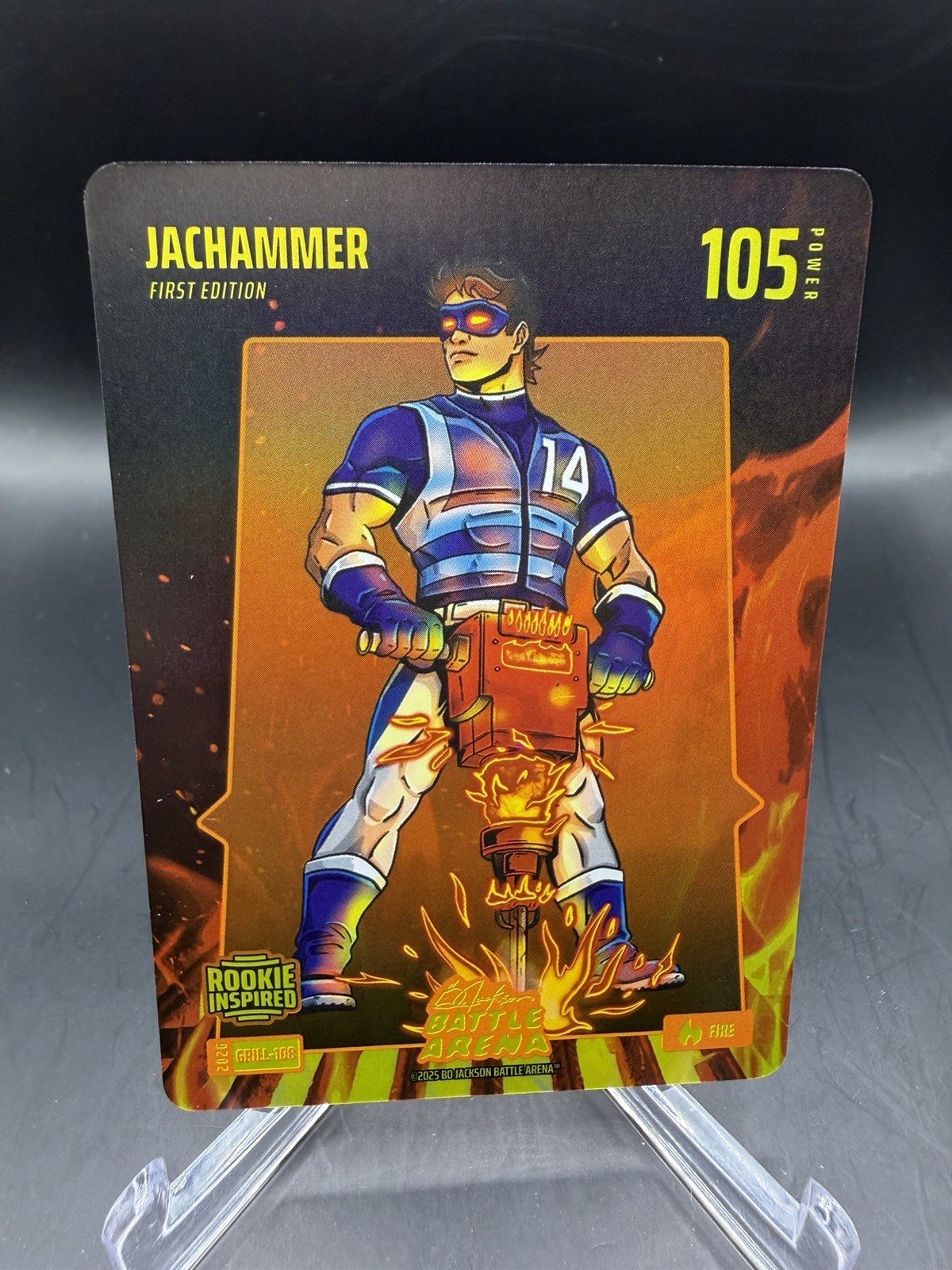 2026 Bo Jackson Battle Arena Jachammer Fire Grillin #GRILL-108 Jac Caglianone