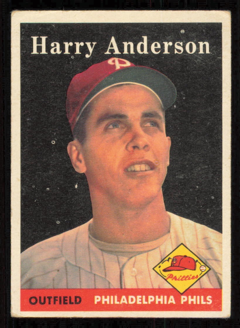 1958 Topps #171 HARRY ANDERSON Philadelphia Phillies VG+