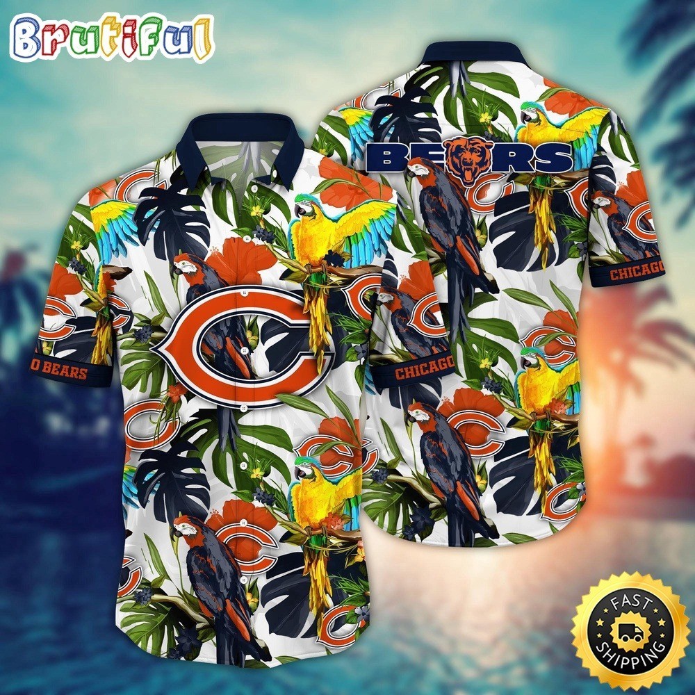 Chicago Football Team Bearss Hawaiian Shirt Button Down Unisex Adults S-5XL Gift