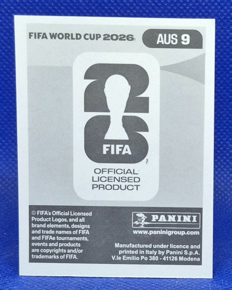 2026 Panini FIFA World Cup Sticker Lewis Miller #AUS 9 – Australia