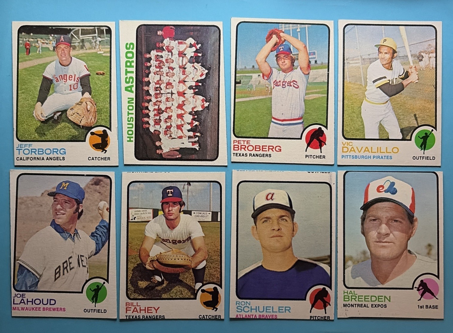 Lot of 54 – 1973 Topps Baseball Mixed Off Grade – Carlton Fisk
