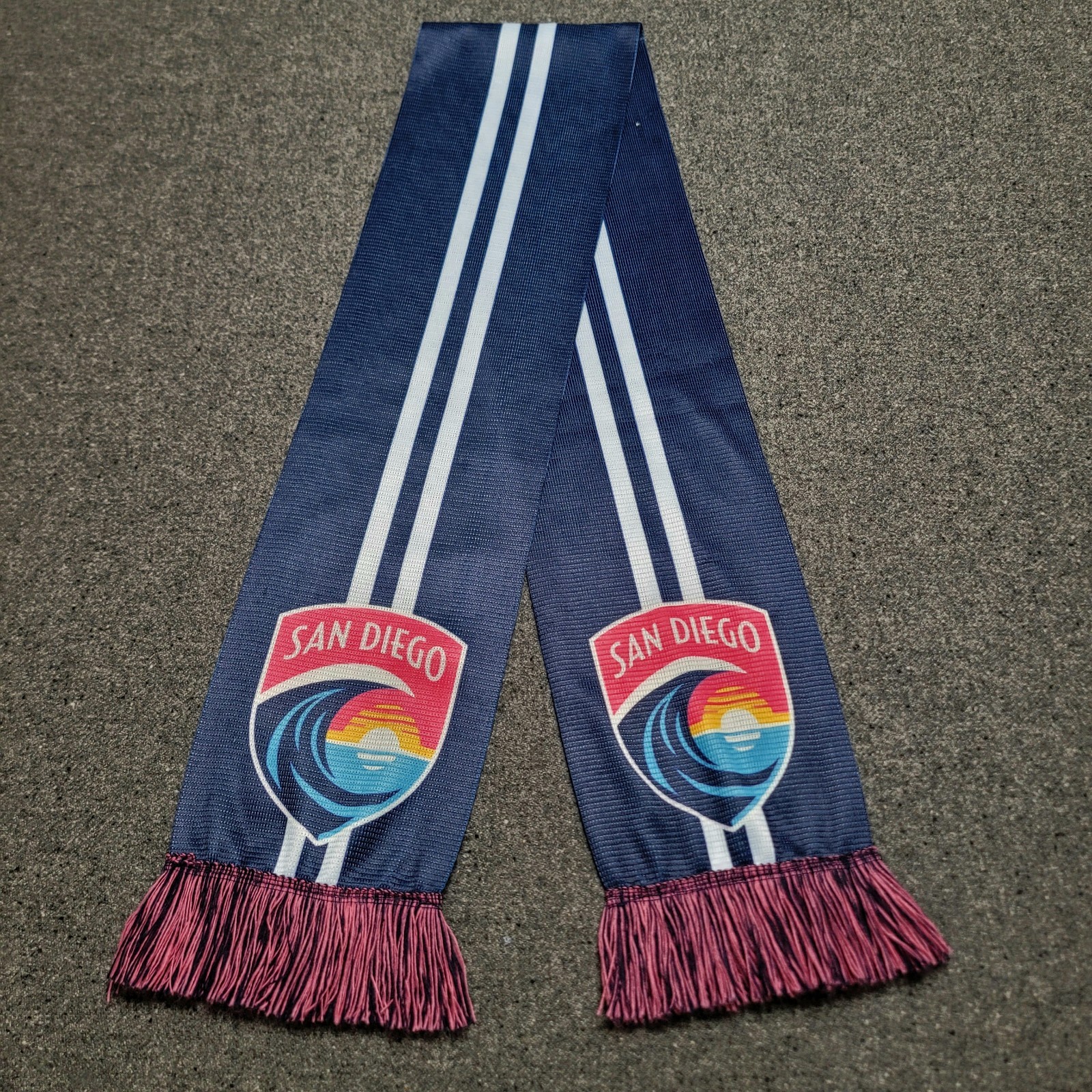 San Diego Wave Scarf Adult Ruffneck NWSL Soccer Football Futbol