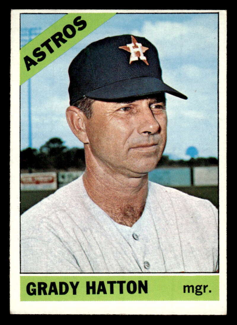 1966 Topps Grady Hatton Semi High Houston Astros #504 EX Y1710