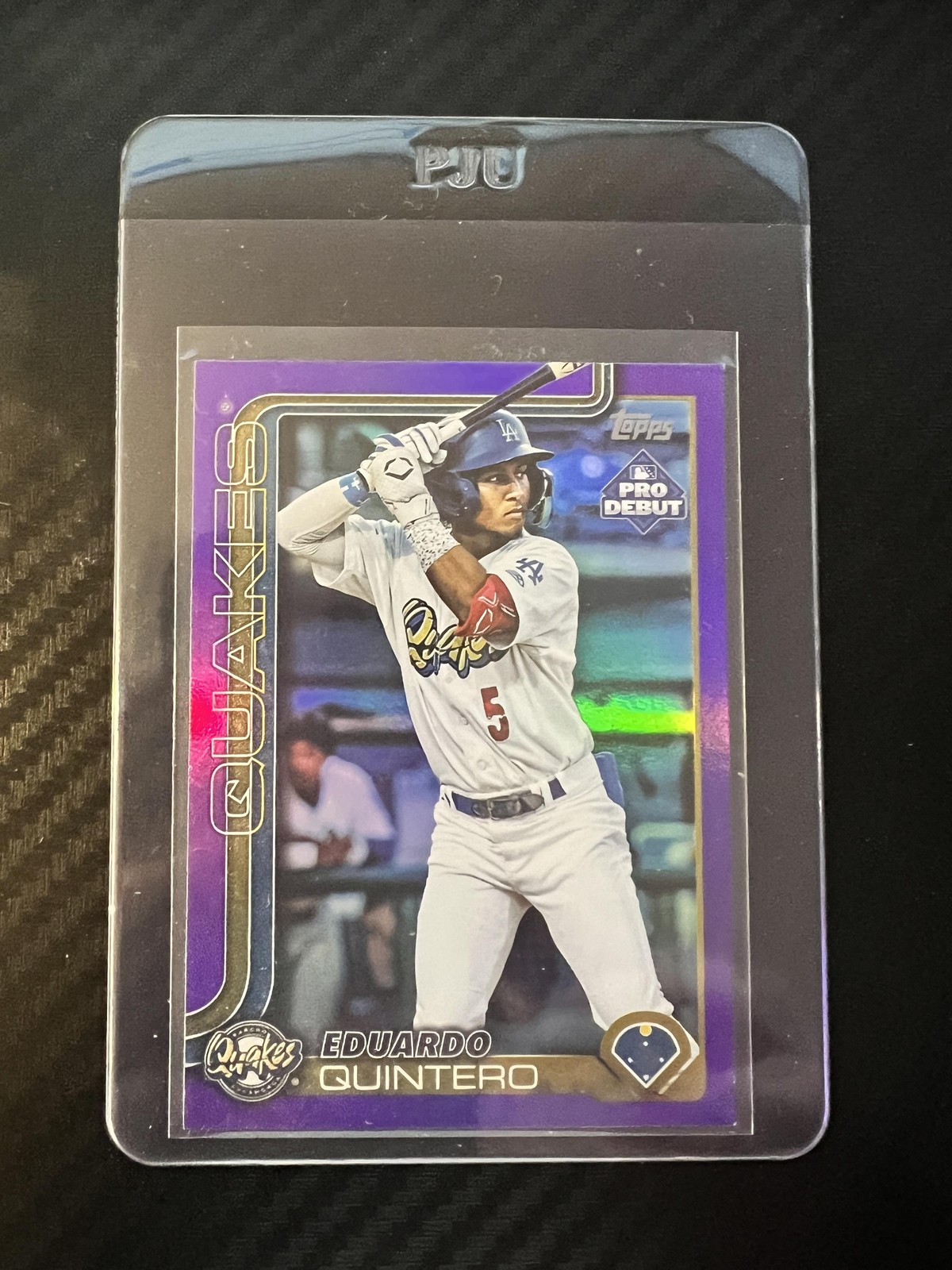 2025 Topps Pro Debut #PD-197 Eduardo Quintero Purple Foil #/299