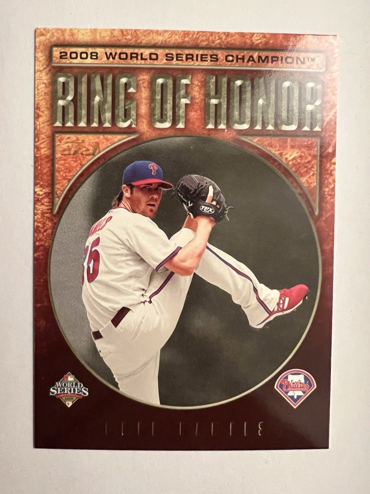 2009 Topps #RH4 Cole Hamels Ring of Honor Philadelphia Phillies Card NM