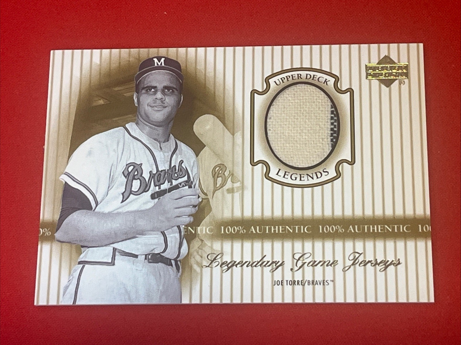 2000 Upper Deck Legends Legendary Authentic Game Jersey Joe Torre #J-JT HOF