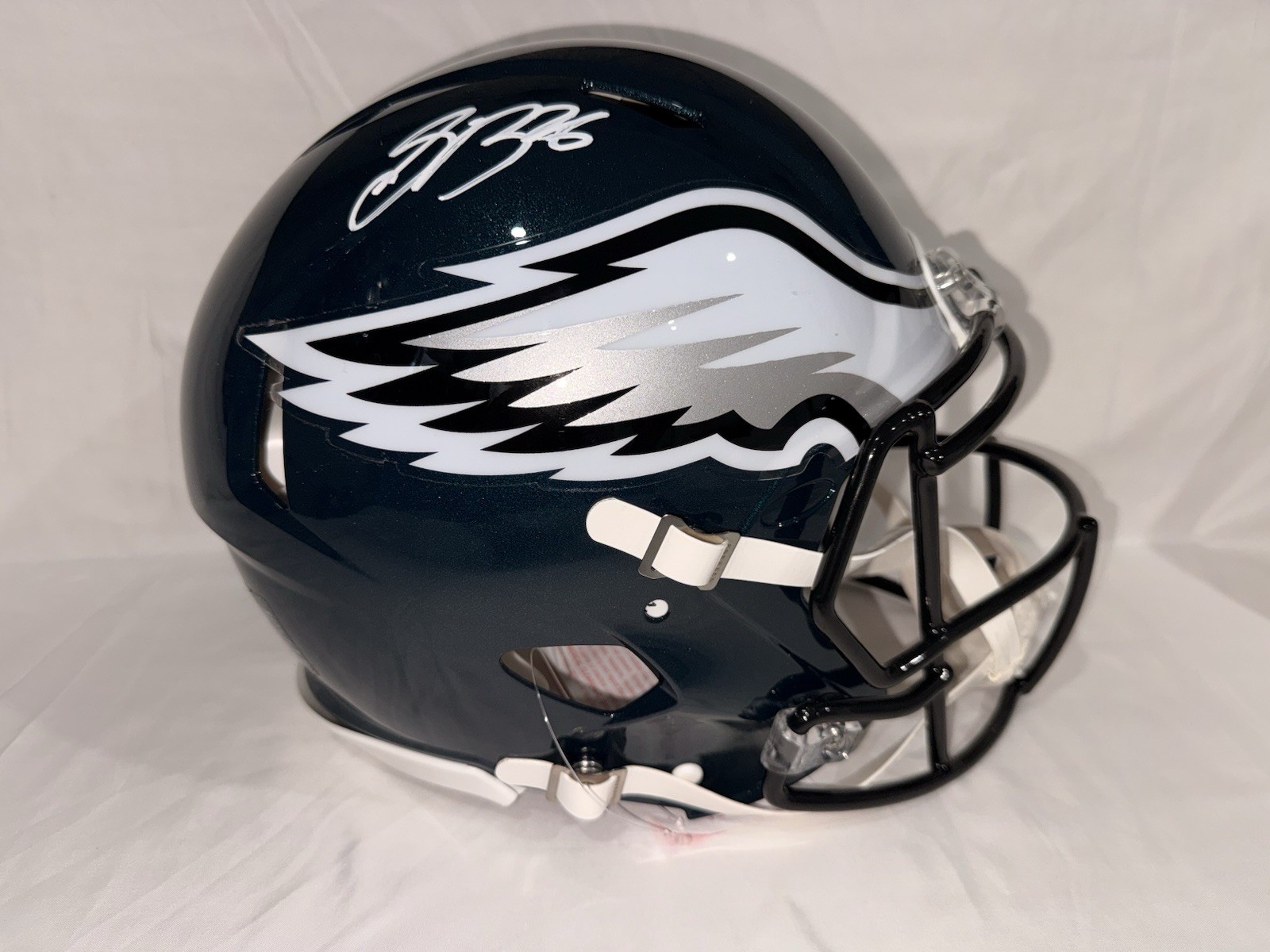 Saquon Barkley Signed Philadelphia Eagles FS Fanatics Authentic Helmet