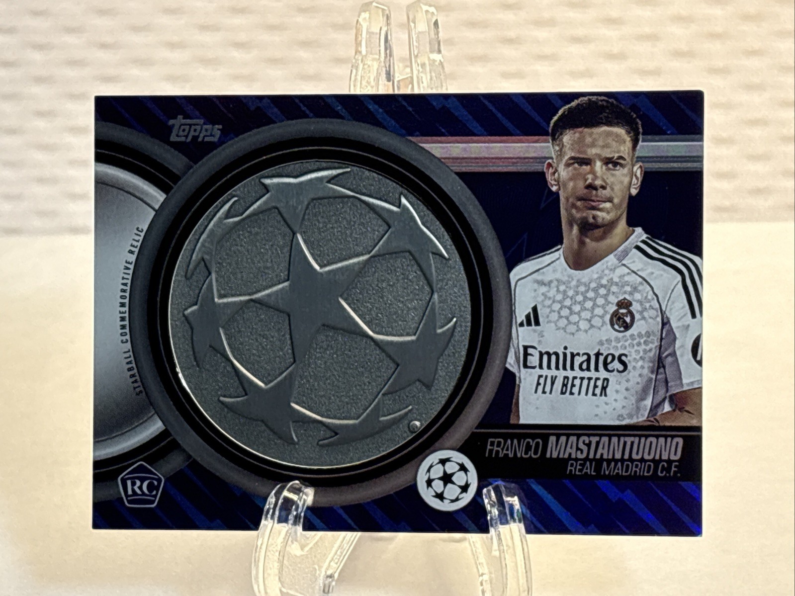 2025-26 Topps UEFA Starball Commemorative Relics Franco Mastantuono #SCR-FM