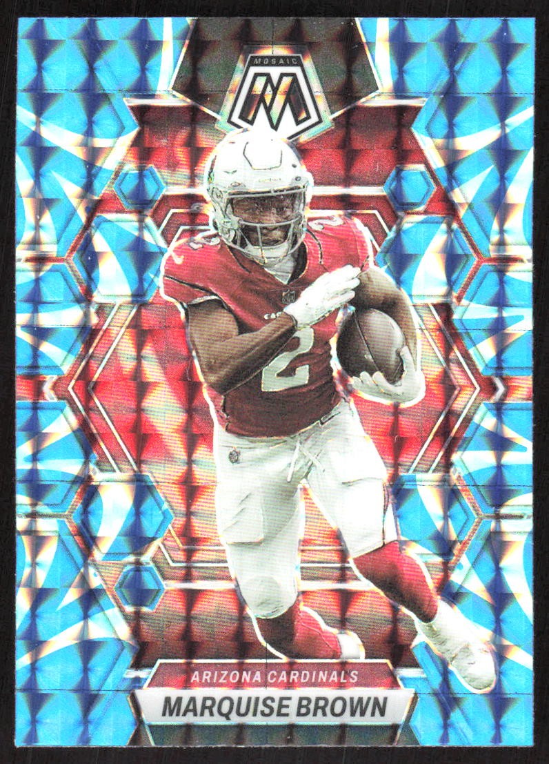 931K 2023 Panini Mosaic #3 Marquise Brown Reactive Blue Mosaic