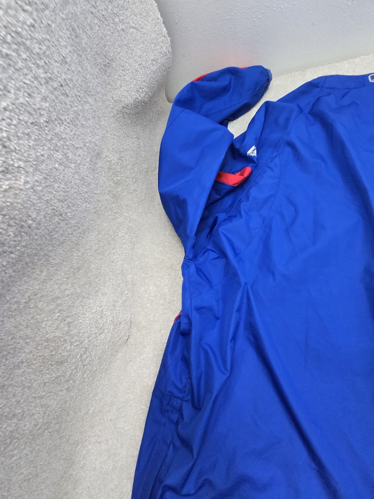 majestic chicago cubs windbreaker 5 XL 1/4 zip Pullover blue water repellent