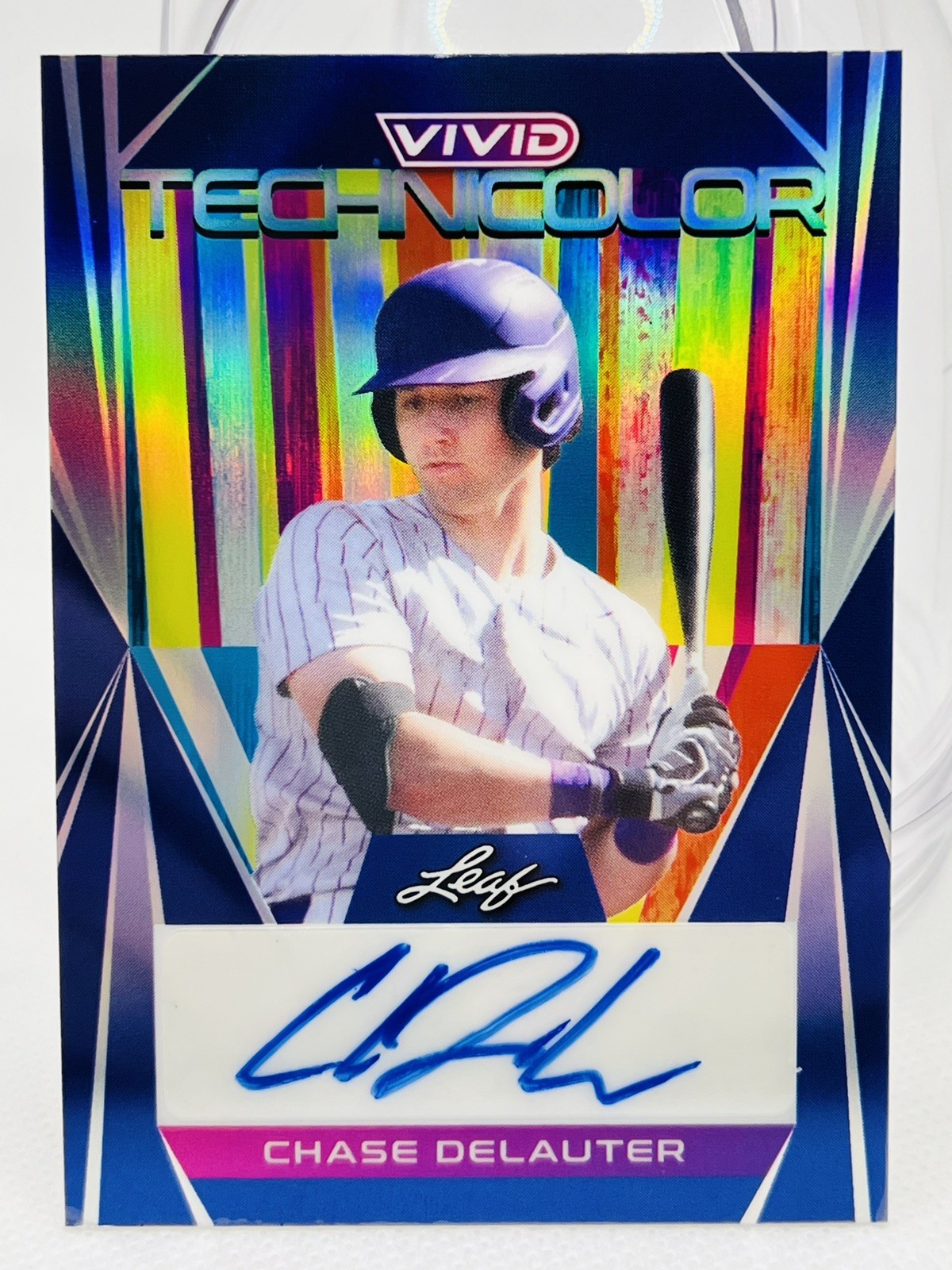 2022 Leaf Vivid #T-CDL Chase Delauter 1/30 Rookie Autograph
