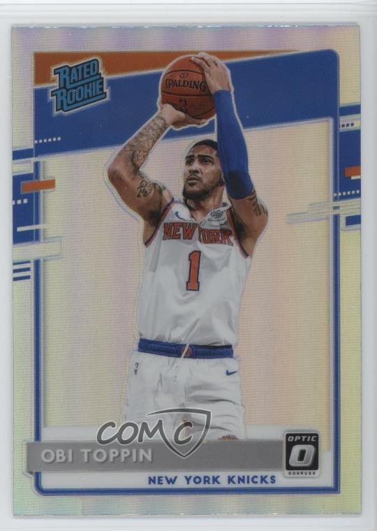 2020-21 Panini Donruss Optic Rated Holo Prizm Obi Toppin #158 Rookie RC 1qy8