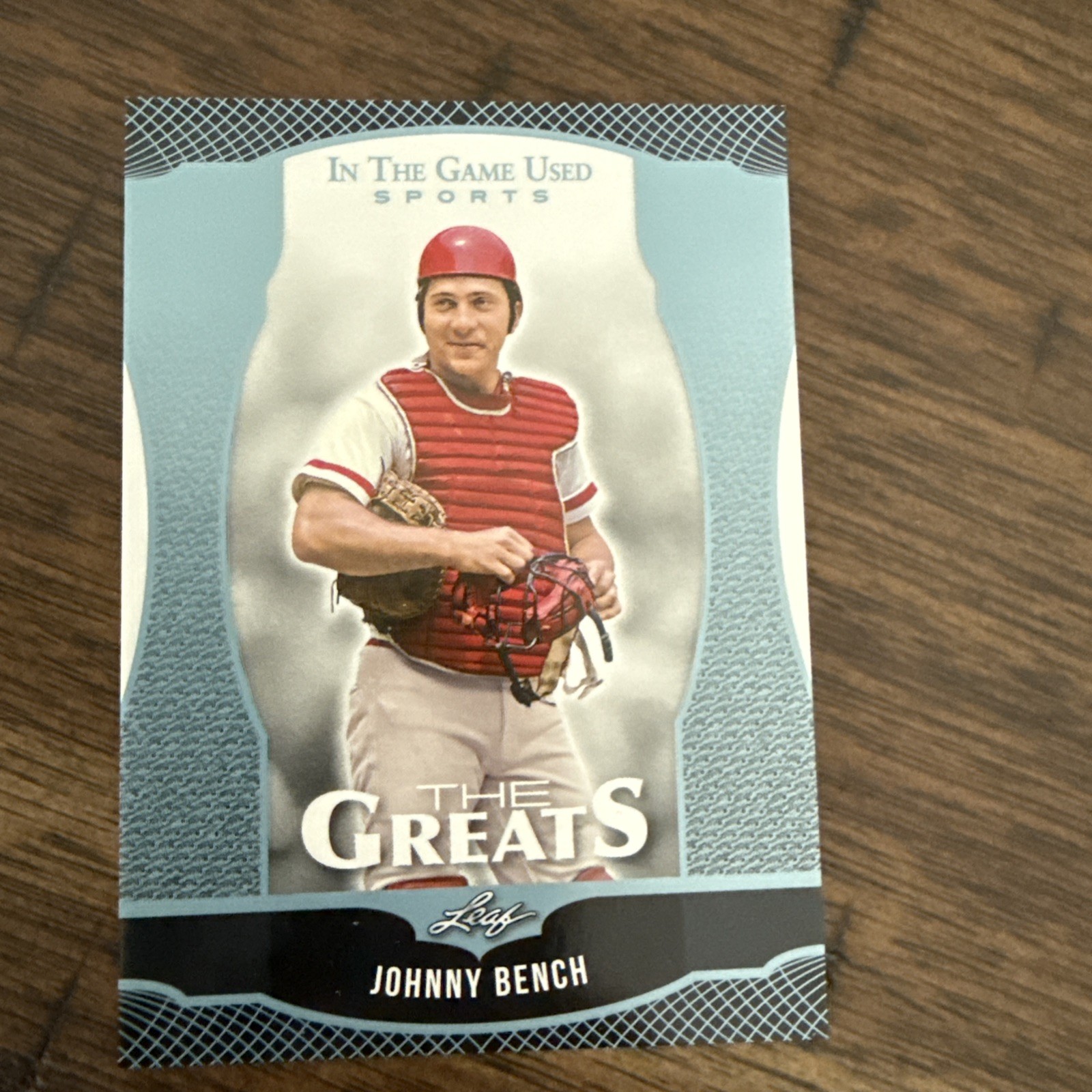 2024 Leaf In the Game Used Sports #TG16 Johnny Bench The Greats – Platinum