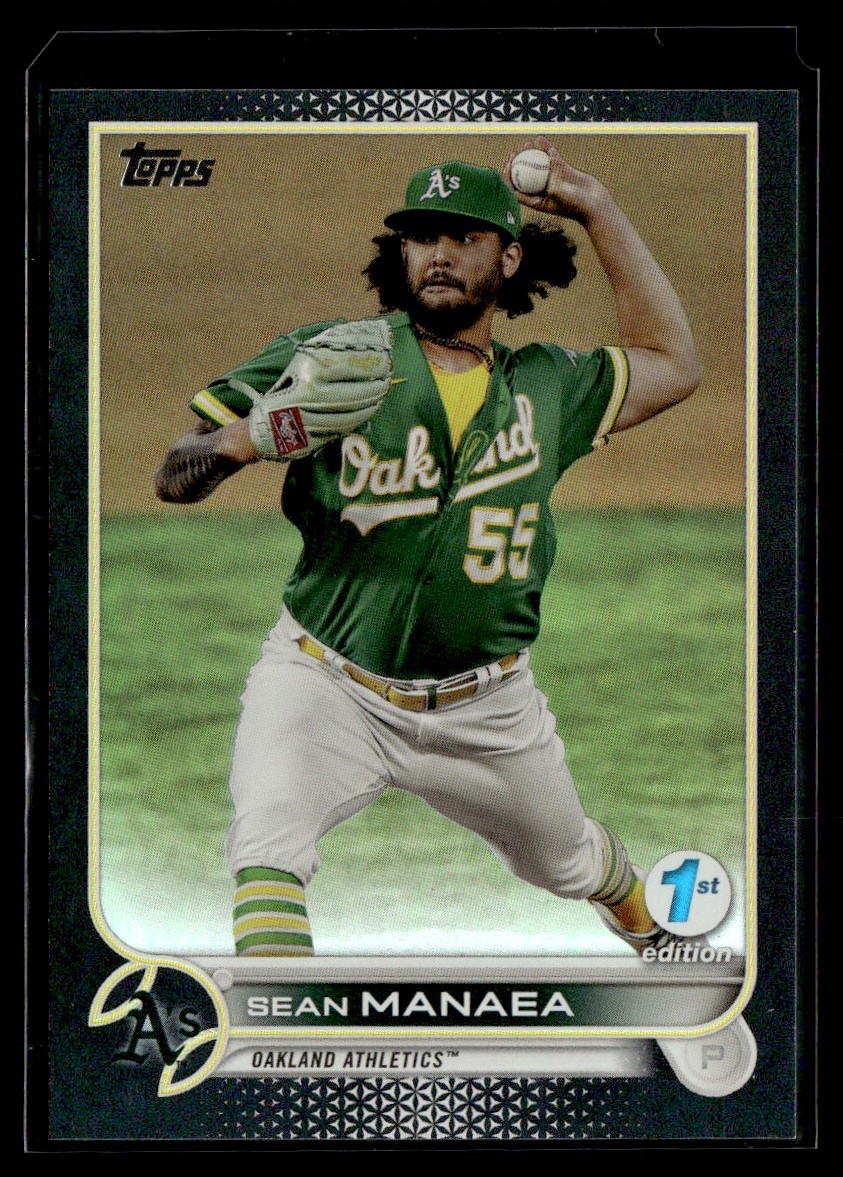 2022 Topps 1st Edition Black Foil Sean Manaea /25 Athletics #281