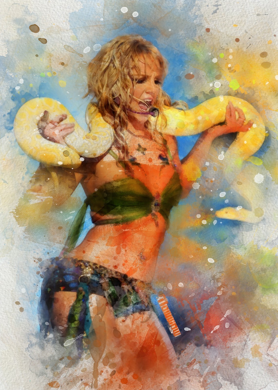 Britney Spears #1 Sketch Card Limited /250 John Rudolph Signed SP