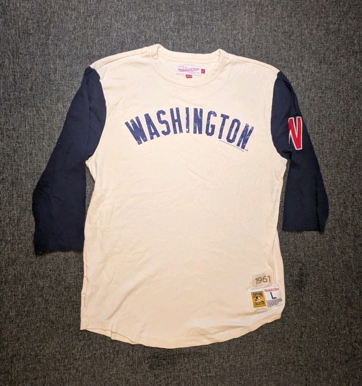 Mitchell & Ness Washington Senators Shirt Cooperstown Throwback 1961 MLB