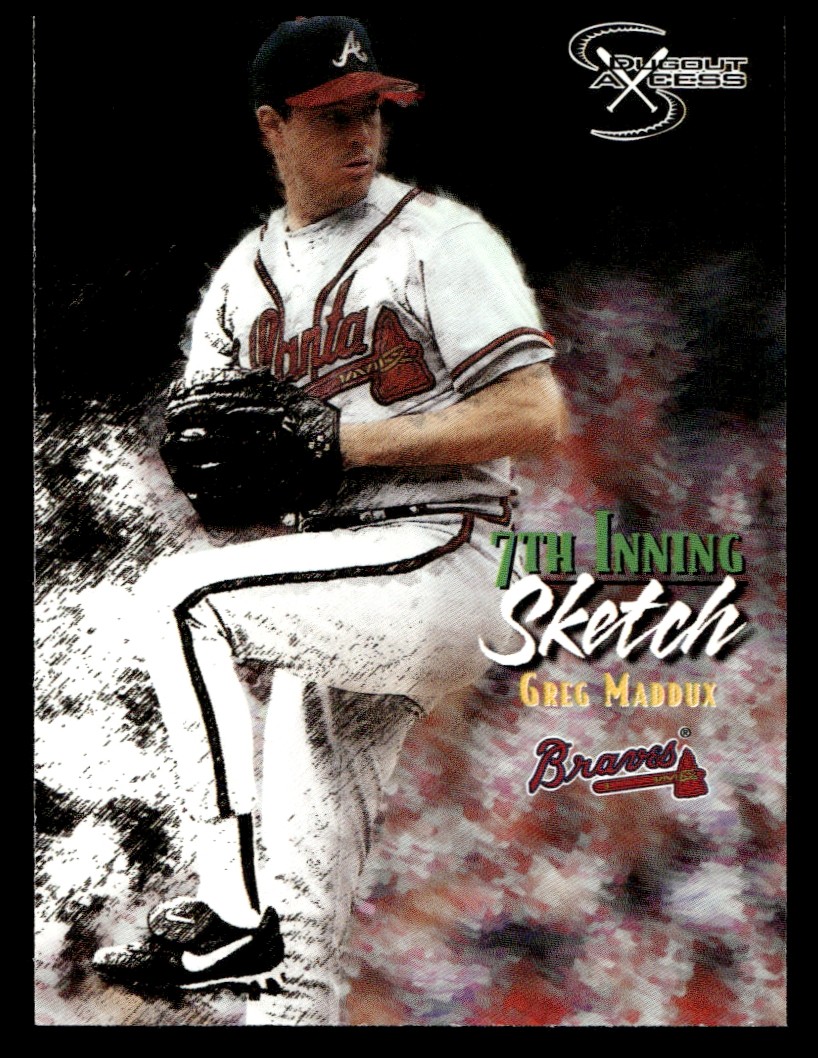 1998 SkyBox Dugout Axcess Greg Maddux #129 Atlanta Braves