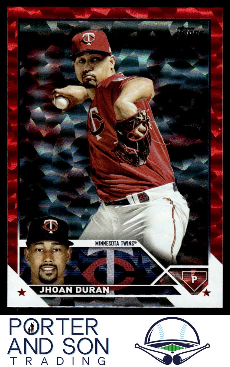 Jhoan Duran 2023 Topps Red Foil /199 #218 Minnesota Twins Baseball Card