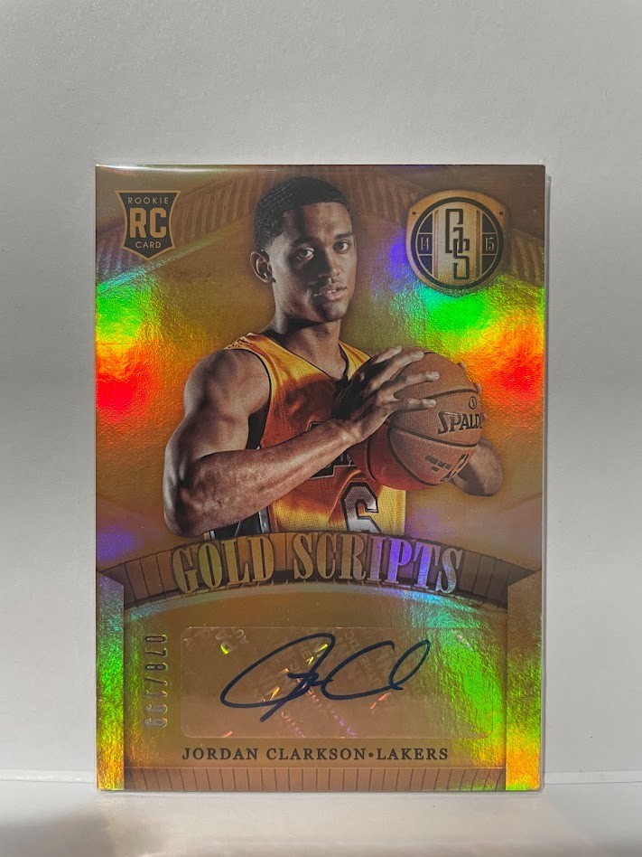 2014-15 Panini Gold Scripts Jordan Clarkson RC Auto /199