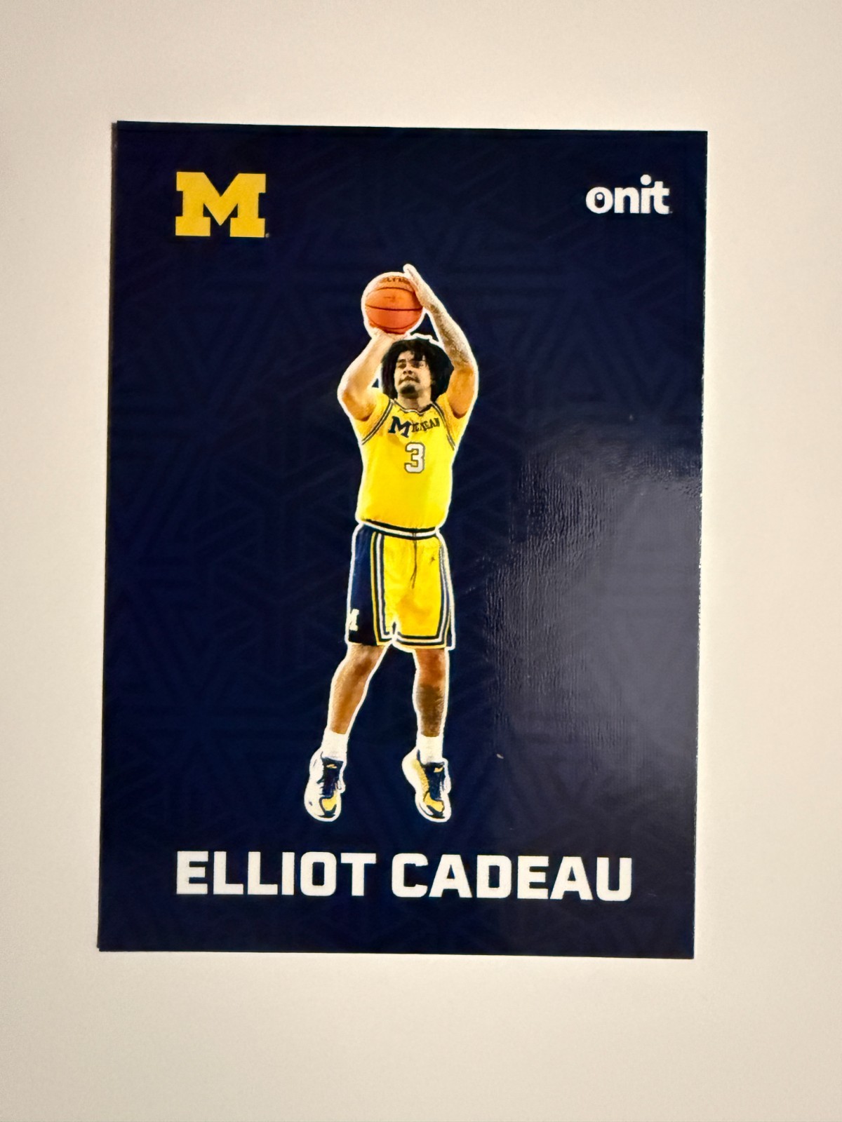 2025-26 Onit MICHIGAN WOLVERINES men’s basketball Fusion singles Nm/Nm+
