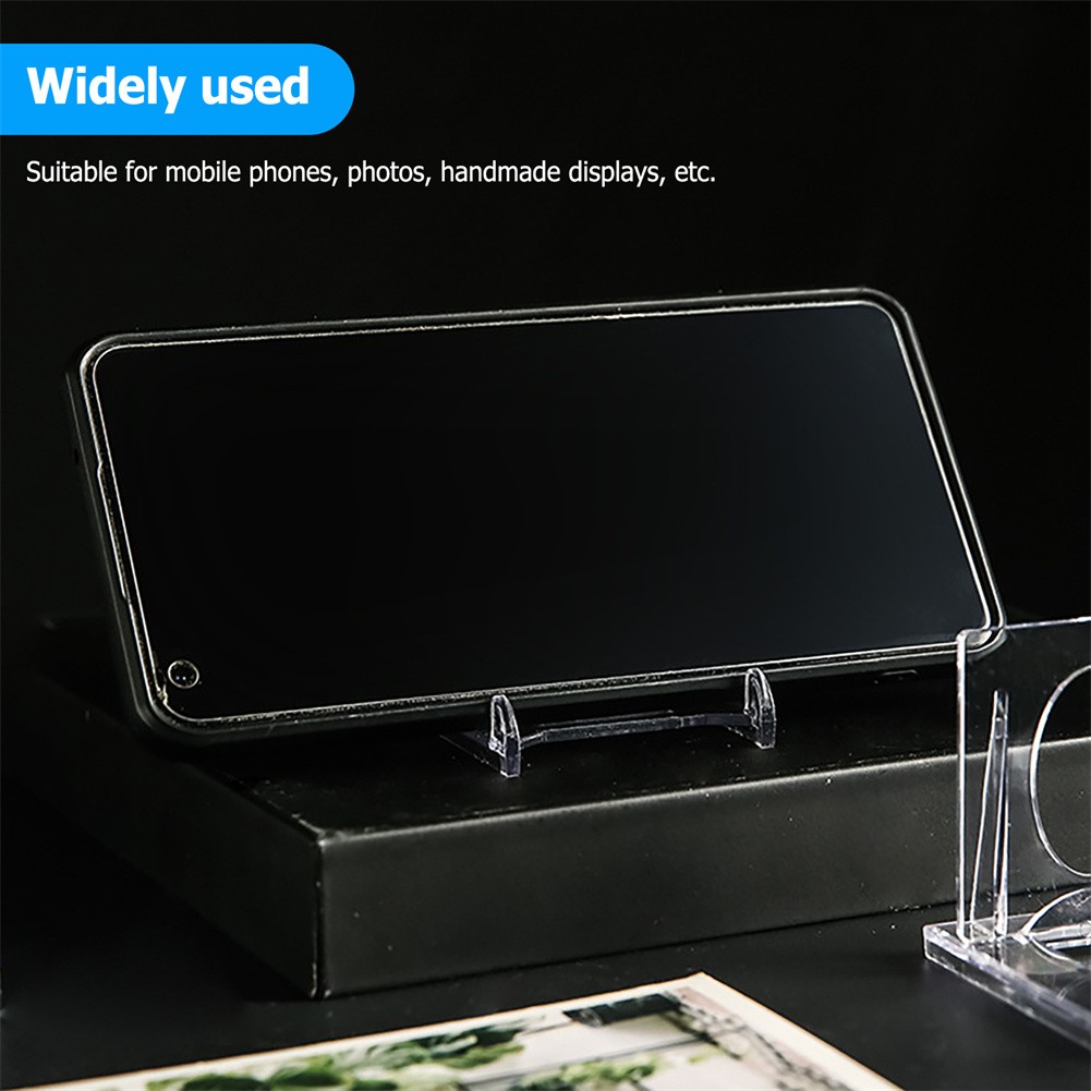 Adjustable Acrylic Stands Display Rack for Photos Crafts Office Desktop Storage