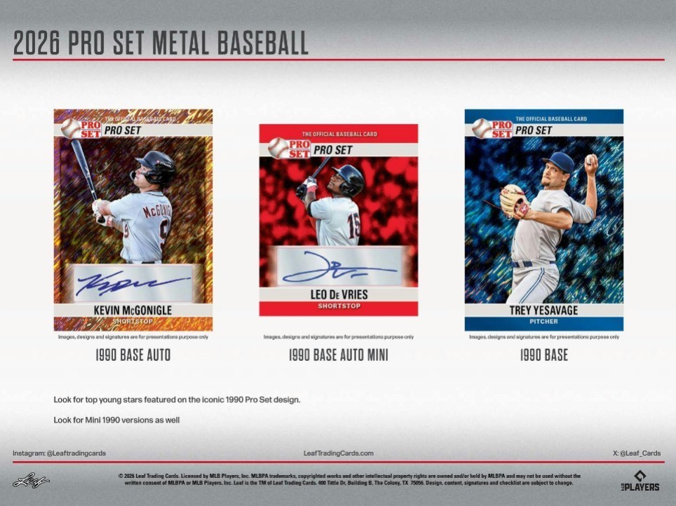 2026 LEAF PRO SET METAL BASEBALL HOBBY BOX – BRAND NEW – FREE SHIPPING 🔥🔥🔥