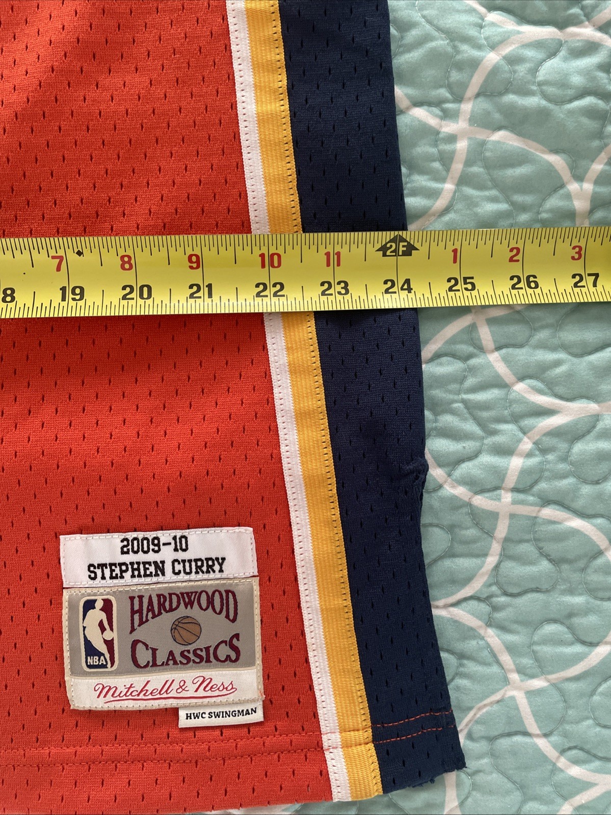 2009 Mitchell & Ness Stephen Curry ROOKIE #30 Warriors Swingman Jersey Orange