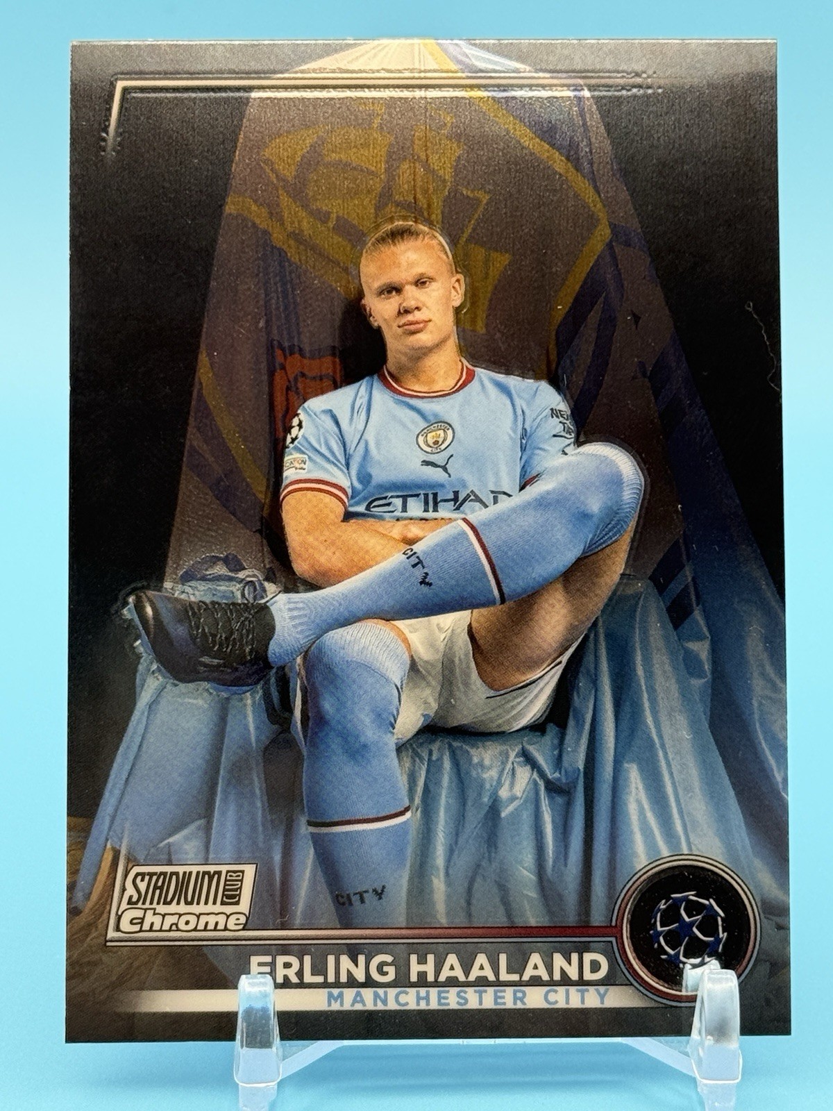 2022-23 Topps Stadium Club Chrome UEFA Club Competitions – Erling Haaland #92