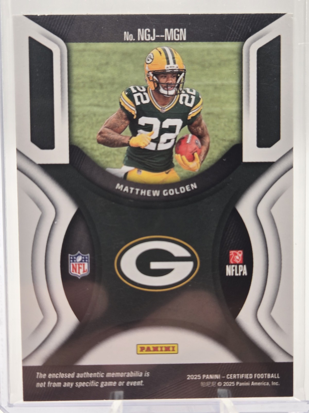 2025 Panini Certified – New Generation Jerseys Mirror Matthew Golden #NGJ-MGN…