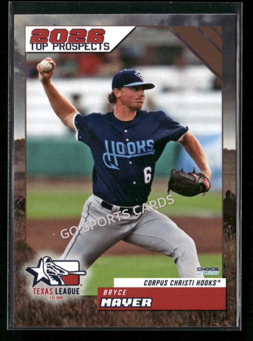 2026 Texas League Top Prospects Bryce Mayer RC Rookie Astros Minor League