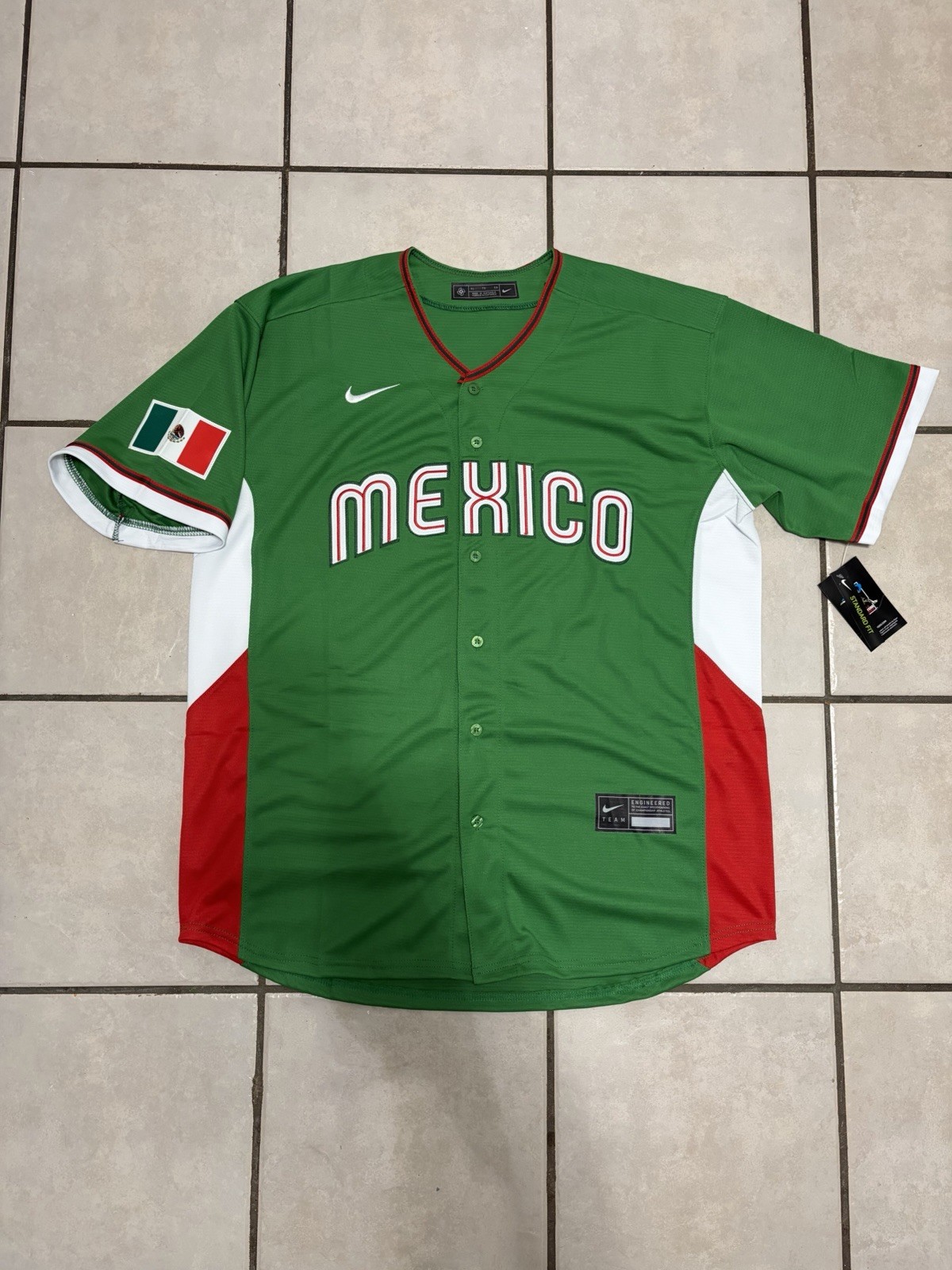 Mexico World Baseball Classic WBC 2026 Green Stitched Jersey (Sz XL)