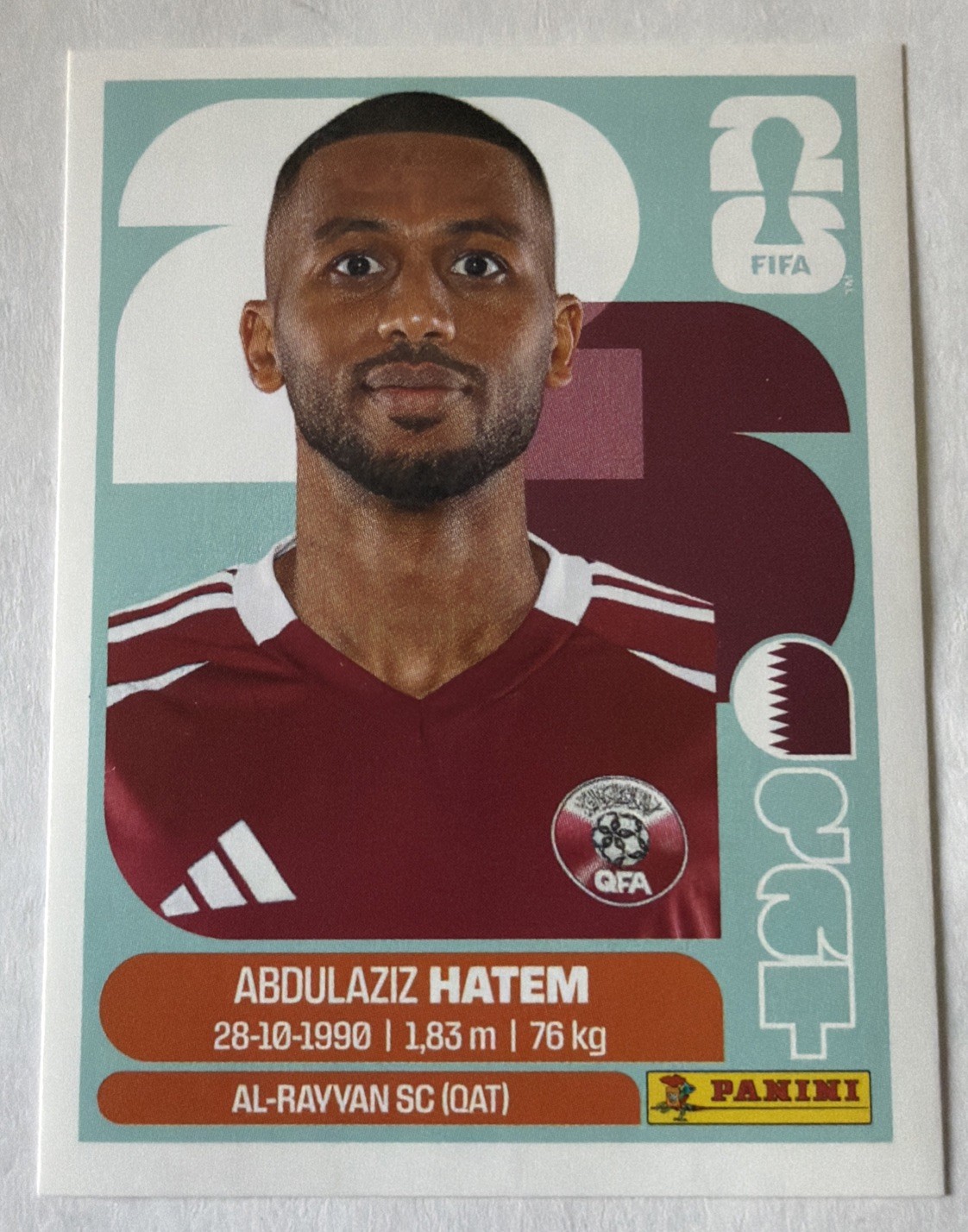 2026 Panini FIFA World Cup Sticker Abdulaziz Hatem #QAT 15 – Qatar