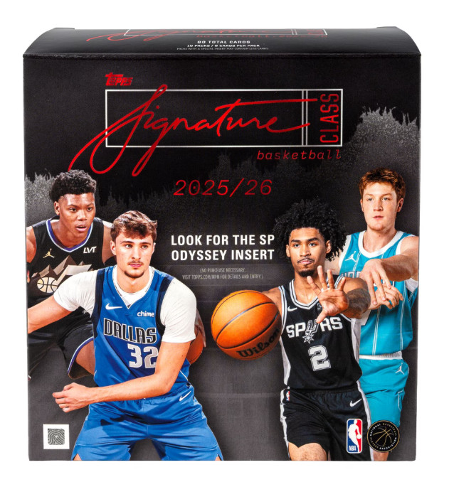2025-26 Topps Signature Class Basketball Trading Cards Mega Box 8 cards Per pack