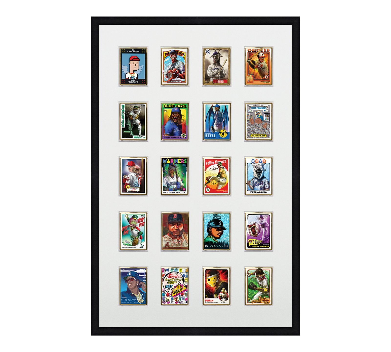 Card Frame For Magnetic Holders Holds (20) Ultra Pro 1 One Touch/BCW +UV Option