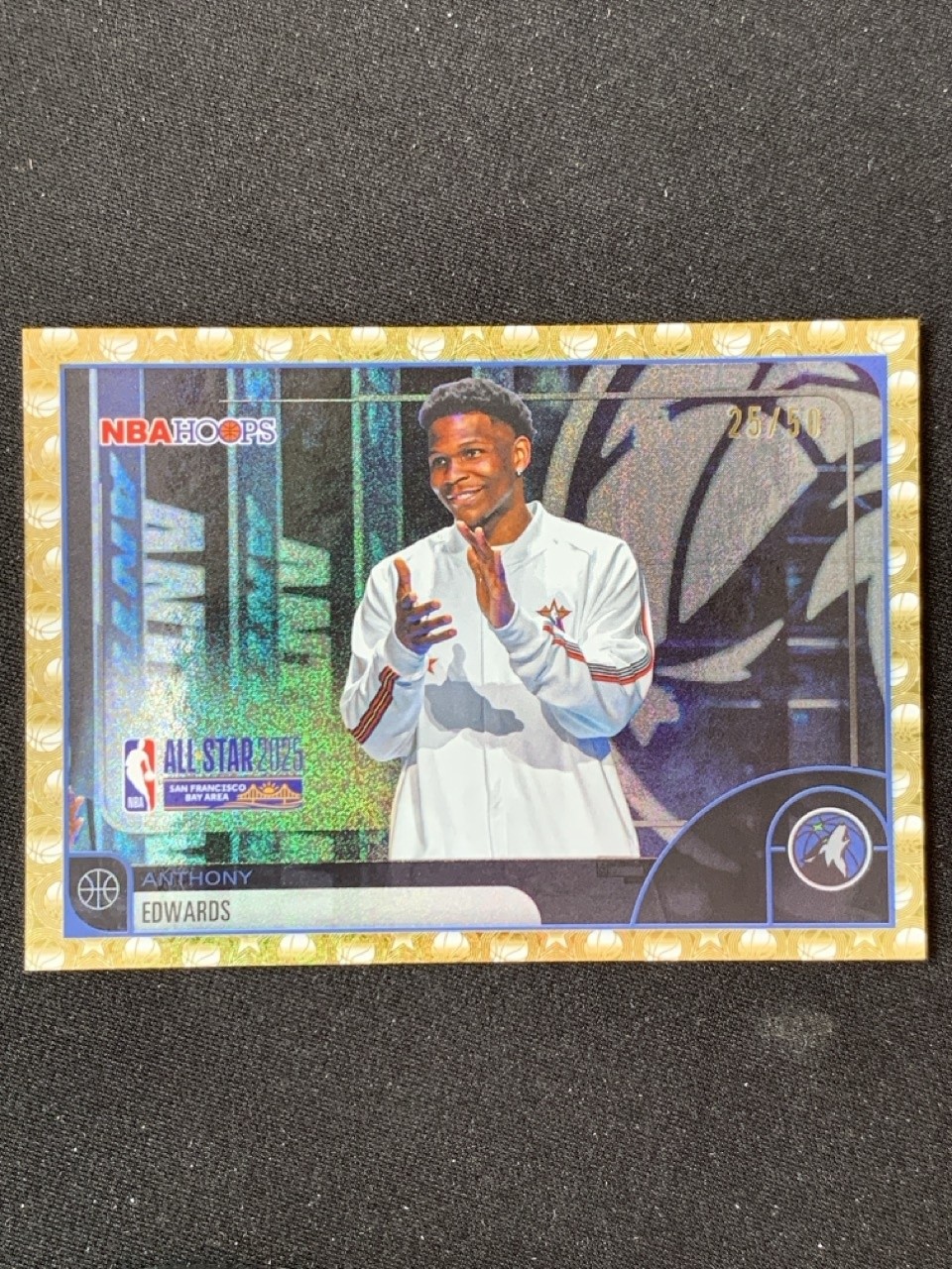 Anthony Edwards 2025-26 Topps Hoops All Star Gold Foil /50 #279