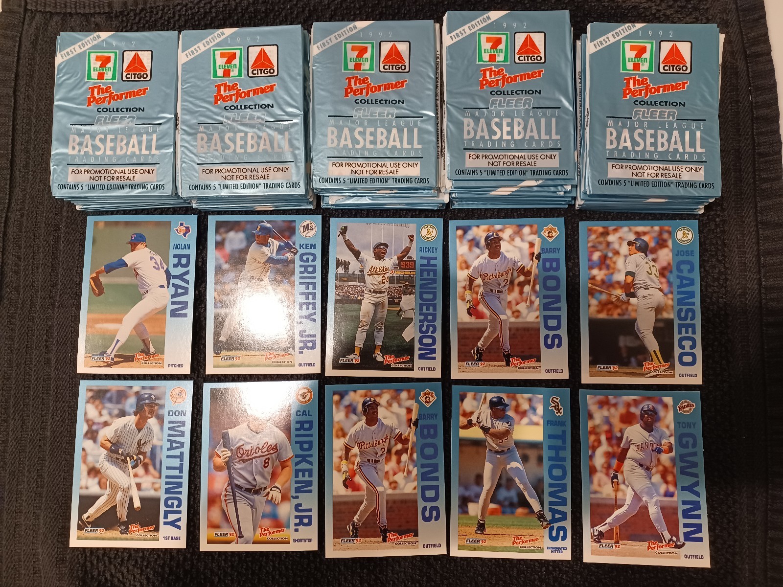 1992 Fleer 7-Eleven/Citgo Limited Edition Trading Cards 50 Pack Lot