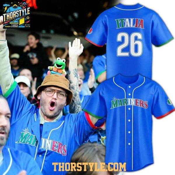 Seattle @Mariner Italian Heritage 2026 Night Custom MLB Jersey