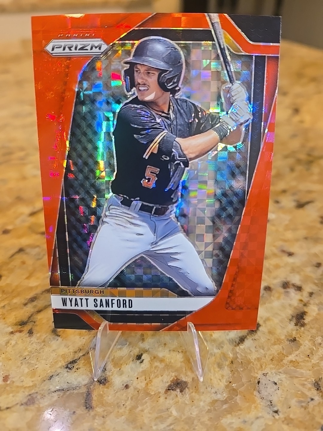 2025 Panini Prizm Wyatt Sanford Red Power /99 Pittsburgh Pirates