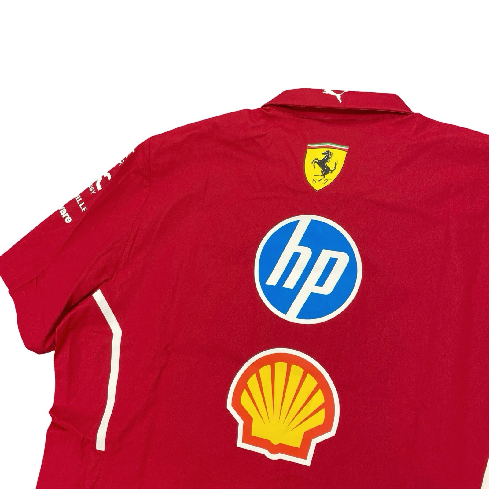 Puma Scuderia Ferrari 2025 Team Button Shirt Size Large Men’s Red 763943-01