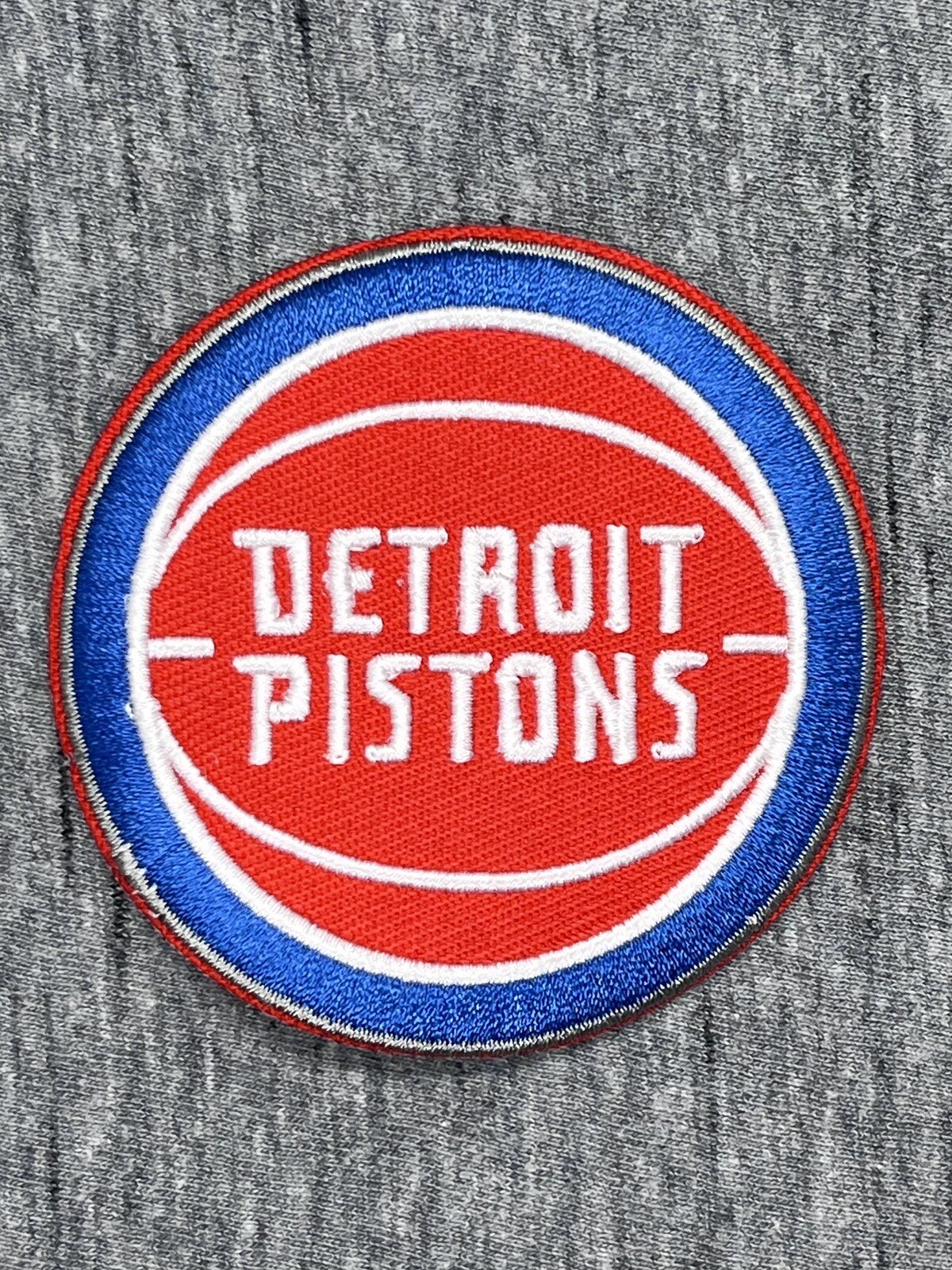 DETROIT PISTONS EMBROIDERED IRON ON PATCH 2.75” DIAMETER FREE SHIPPING