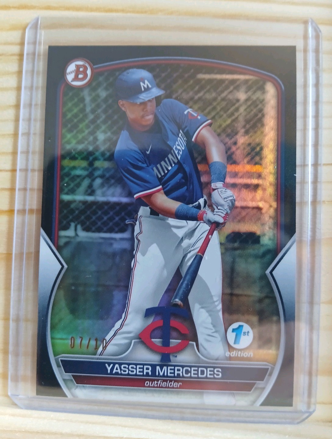 2023 Bowman Paper Prospects First Edition – Yasser Mercedes Black Foil /10