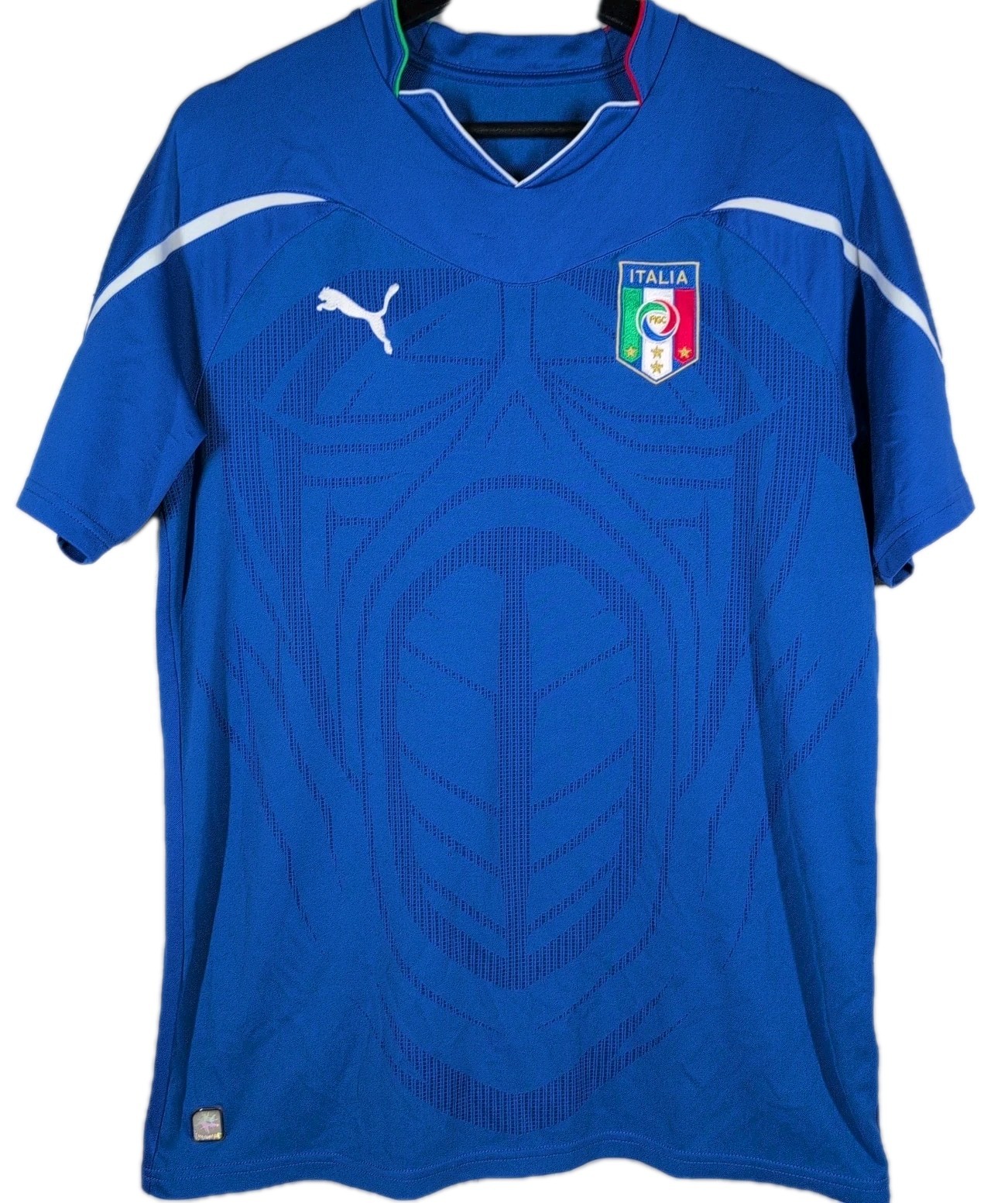 Puma Italy 2010/2011 Home Blue Soccer Shirt Jersey Adult Size Medium Football